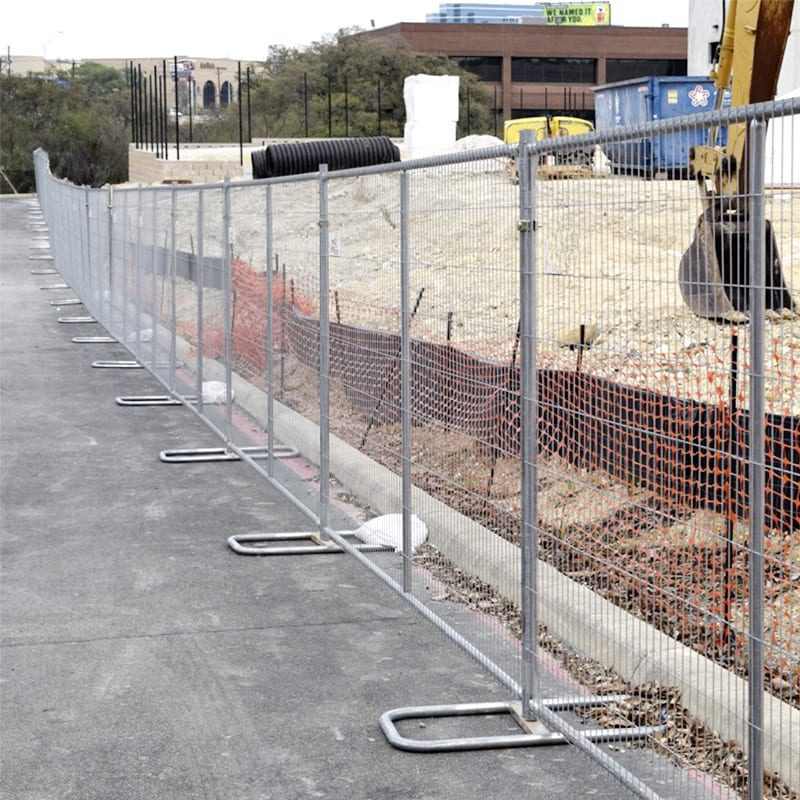 temporary fence for construction site